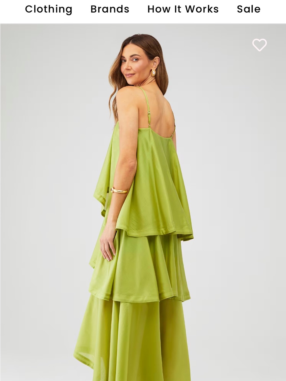 ELLIATT Green Tiered Sleeveless Maxi Dress SIZE medium (see description) - Picture 2 of 6